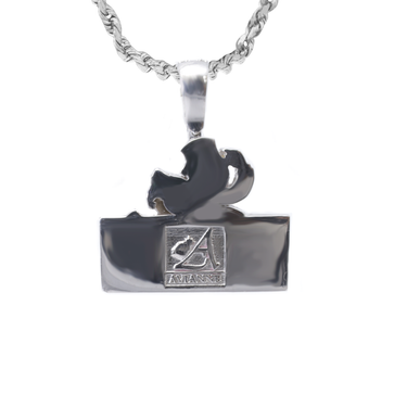 White 14k White Gold Diamond Mula Pendant 1.71 Ctw